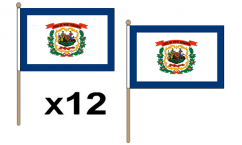 West Virginia Hand Flags